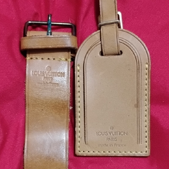 LOUIS VUITTON 3 PIECE SET, VACHETTA, STRAP & POIGNANT TAN LEATHER SET! 💕EUC - Picture 7 of 9